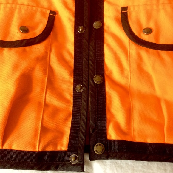Cabela’s High Visibility Bright Orange Safety Work Hunting Vest Sz L-XL - Picture 7 of 13